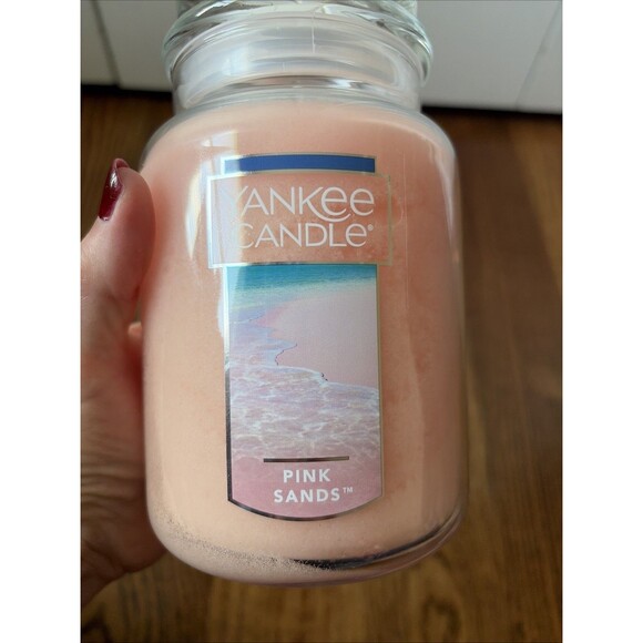 NEW Pink Sands Yankee Candle Original Large Jar Candle 22 oz - Picture 5 of 5